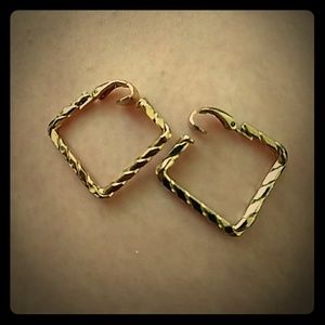 L.H. Segal California gold toned clip on earrings